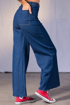 Echo Club House Clothes Miss World Wide Leg High Waist Denim