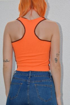 Echo Club House Malmö Contrast Stitch Lace Up Tank