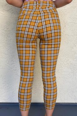 Echo Club House College Weekend Plaid Cropped Pants