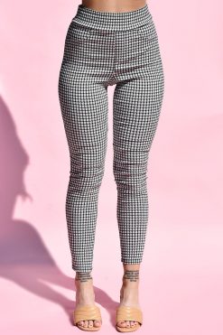 Echo Club House Clothes Pressure Drop Plaid Cropped Pants