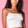 Echo Club House Fitzroy Cropped Heathered Cami Tank