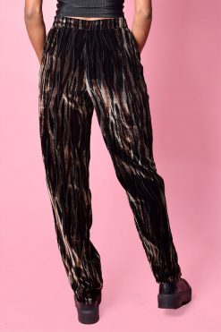 Echo Club House Clothes Romane Burnout Velvet Trousers