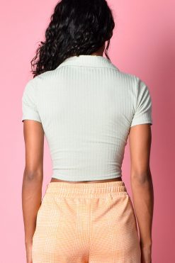 Echo Club House Semester Off Ribbed Polo Top Clothes