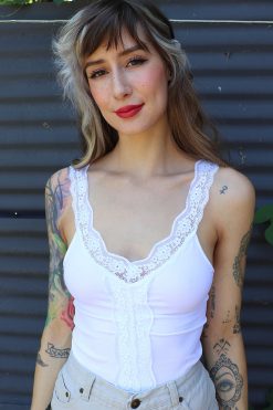 Echo Club House Lace Seamless Deadstock Y2K Tank