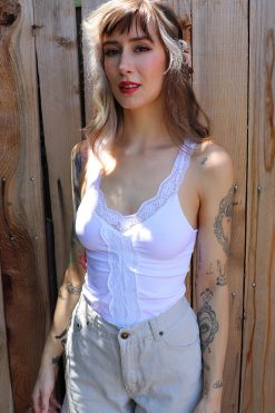 Echo Club House Lace Seamless Deadstock Y2K Tank