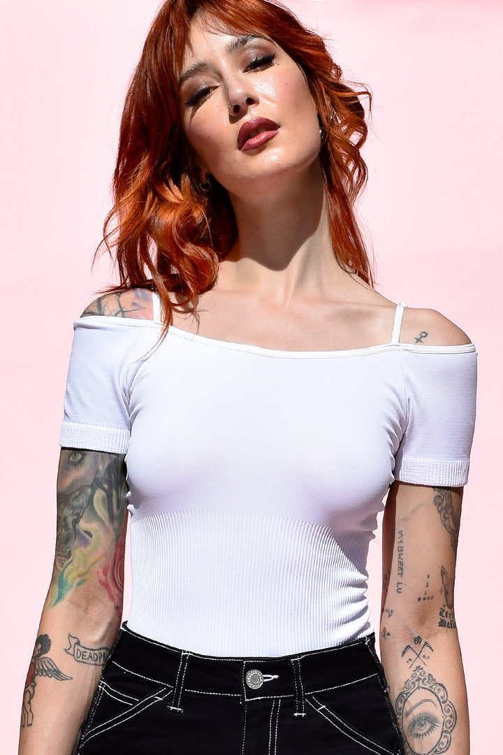 Echo Club House Take It Off Shoulder Seamless Top Clothes 3 Echo Club House Take It Off Shoulder Seamless Top Clothes