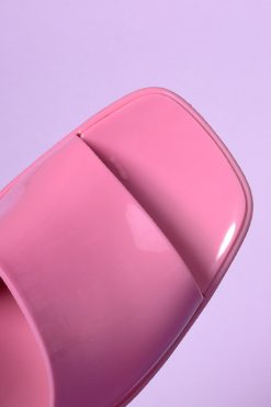 Echo Club House Yes Please Jelly Strap Mule Heel - Flamingo