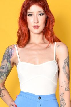 Echo Club House Lessa Ribbed Leotard - Butter Cream Clothes