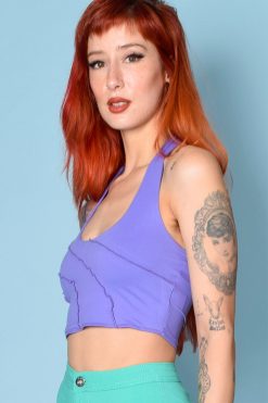 Echo Club House Clothes Rebreak My Heart Overlock Cami - Iris