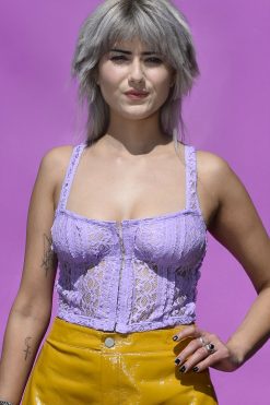 Echo Club House Clothes It's Not Over Lace Corset - Lilac 10 Echo Club House Clothes It's Not Over Lace Corset - Lilac