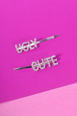 Echo Club House My Good Side Rhinestone Clip Set