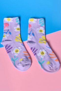 Echo Club House Accessories Underwater Garden Socks - Lavender