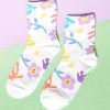Echo Club House Underwater Garden Socks - Ivory Accessories
