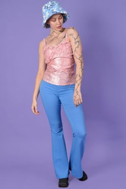 Echo Club House Deadstock Whisper Sateen Crinkle Corset - Pink Clothes 11 Echo Club House Deadstock Whisper Sateen Crinkle Corset - Pink Clothes