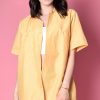 Echo Club House Deadstock Yellow S/S Oversized Work Shirt