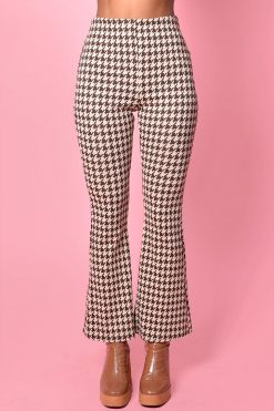 Echo Club House Clothes Ain't Nothin But A Houndstooth Kick Flares