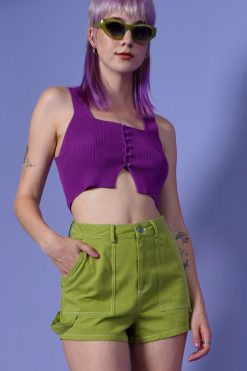 Echo Club House Ginevra Contrast Stitch Shorts Clothes