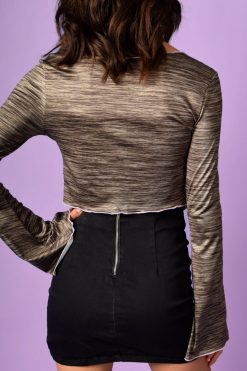 Echo Club House Eat You Alive Bell Sleeve Printed Top Clothes