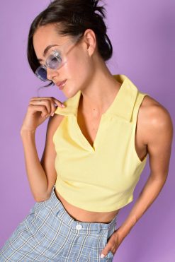 Echo Club House Lucca Halter Cut Polo Top Clothes