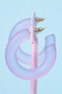 Echo Club House Beach Glass Mini Hoops Accessories