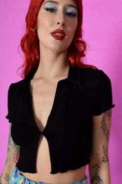 Echo Club House No Way Split It Up Collared Top