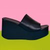 Echo Club House Twisted Sister Super Platform Mule - Noir Shoes