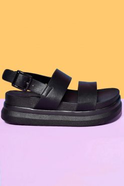 Echo Club House Shoes Today's The Day Perfect Platform Sandal - Black