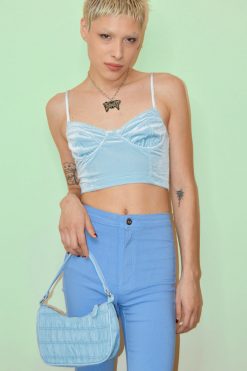 Echo Club House Accessories Most Girls Gathered Stitch Mini Bag - BB Blue