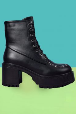 Echo Club House Settle The Score Stitched Contrast Platform Boots