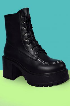 Echo Club House Settle The Score Stitched Contrast Platform Boots