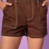 Echo Club House That Girl Contrast Utility Shorts Clothes