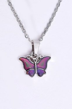 Echo Club House Accessories Mood Changing Butterfly Necklace