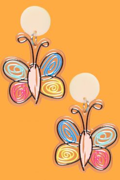 Echo Club House Shrinky Dinks Scribble Earrings