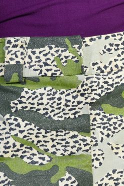 Echo Club House Deadstock Glitter Camo Mini Skirt Clothes