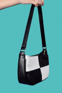 Echo Club House Checkered Past Shoulder 90s Handbag