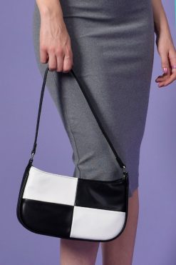 Echo Club House Checkered Past Shoulder 90s Handbag