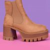 Echo Club House DA BOMB Treaded Platform Chunky Boot - Camel Shoes