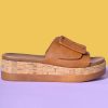 Echo Club House Shoes Lilith Fair Cork Platform Sandal - Cognac