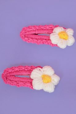 Echo Club House Accessories Knit A Daisy Hair Clip