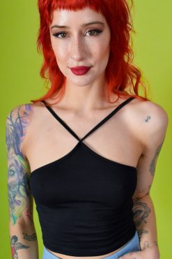 Echo Club House Simone Cross Neck Halter Clothes