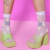 Echo Club House Accessories Sheer Daisy Ankle Socks