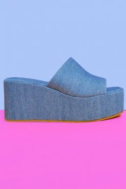 Echo Club House Shoes The Jean Genie 90s Platform Mule