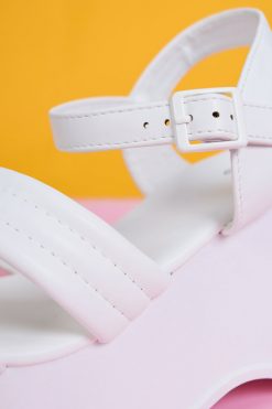 Echo Club House Double Or Nothing Perf Platform - White Shoes