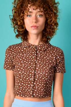 Echo Club House Umbriel Floral Ribbed Knit Button Up