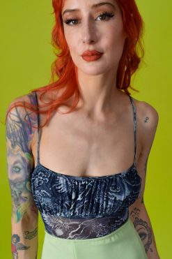 Echo Club House Clothes Cordelia Dragon Mesh Bodysuit