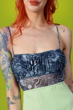 Echo Club House Clothes Cordelia Dragon Mesh Bodysuit