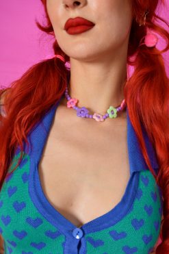 Echo Club House Deadstock Floral Candy Choker Accessories
