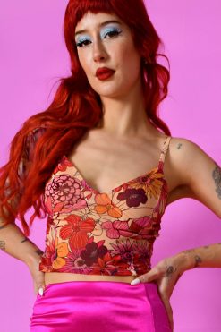 Echo Club House Ring By Bell Floral Mesh Tank