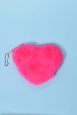 Echo Club House Accessories Deadstock Little Hearts Fur Coin Purse