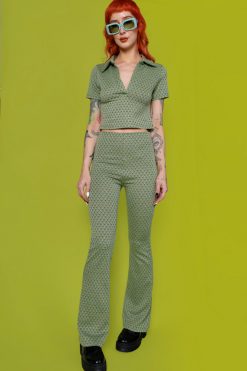 Echo Club House Florence Geo Print Collared Top